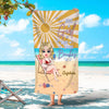 Just a girl who loves beaches Pretty Doll Girl Summer Holiday Personalized Beach Towel HTN28JUN23TP1