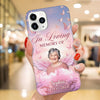 Pinky Heaven Custom Photo Angel Wings Butterflies, In Loving Memory Personalized Phone Case LPL09APR24TP1