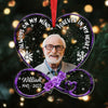 Family Loss Heart Infinity Custom Photo, Always On My Mind Forever In My Heart Personalized Ornament LPL30AUG23TP4