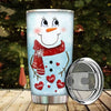 Cute Christmas Snowmy Grandma Mom Hugging Sweet Heart Kids Personalized Tumbler LPL01NOV23TP4 Glitter Tumbler HumanCustom - Unique Personalized Gifts Made Just for You