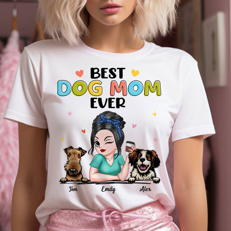 Best Pretty Dog Mom Ever Little Puppy Pet Dogs Personalized Shirt