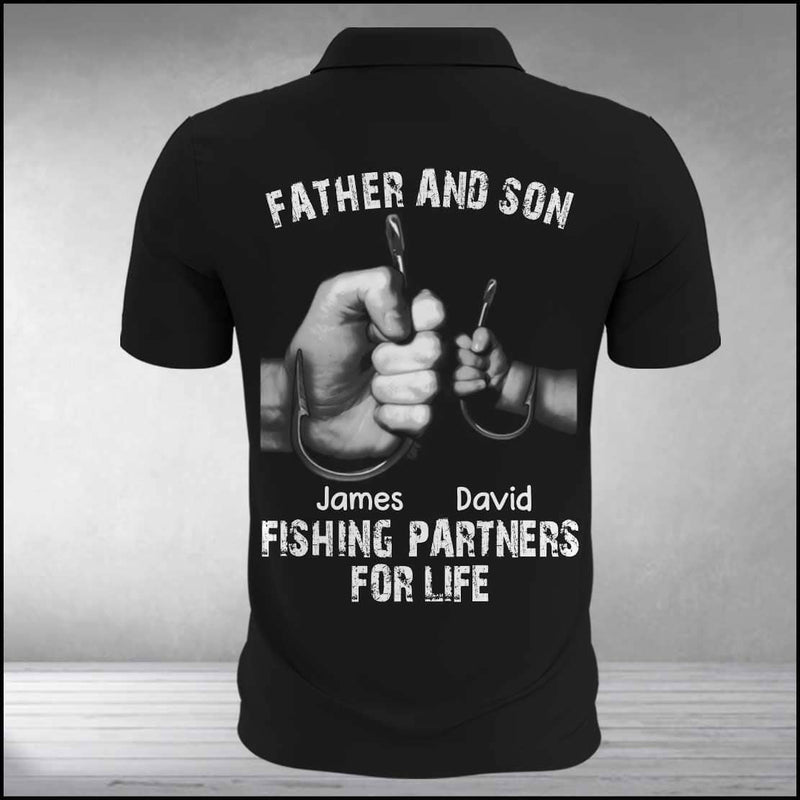 Father And Son Daughter Fishing Partners For Life Personalized 3d Polo Shirt
