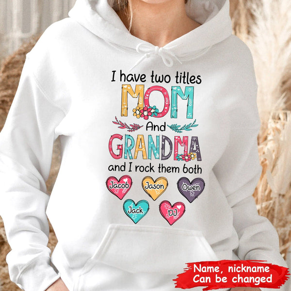 Cute Colorful Snowmy Grandma Mom Little Heart Kids Personalized Christ -  HumanCustom - Unique Personalized Gifts Made Just for You