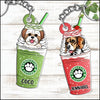 Puppuccino Cute Dog Coffee Personalized Acrylic Keychain Gift for dog lovers HTN13FEB23XT2 Acrylic Keychain Humancustom - Unique Personalized Gifts