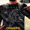 Grandpa Daddy With Grandkids Hand to Hands Personalized 3D T-shirt NVL19APR24CT1