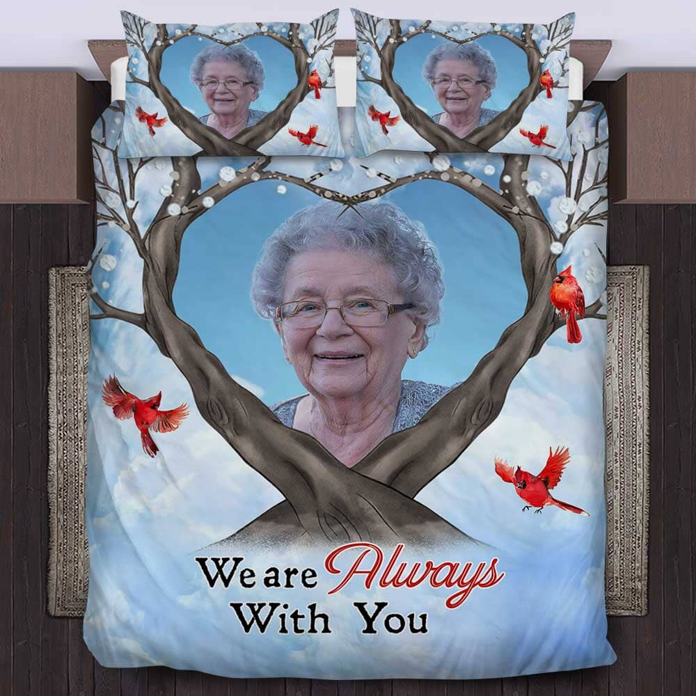 Memorial I'm Always With You Cardinal Bird Personalized Bedding Set NVL07DEC23TP1 Quilt Bedding Set HumanCustom - Unique Personalized Gifts Made Just for You 