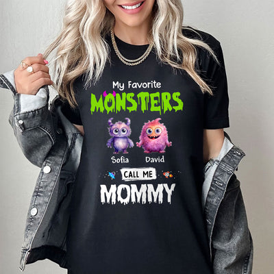 My Favorite Monsters Call Me Grandma Mom Personalized Shirt LPL27APR24TP3