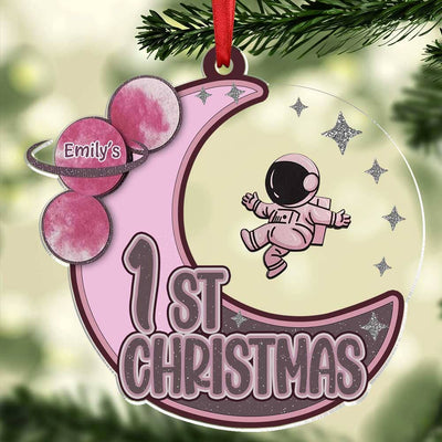 Personalized Astronaut First Christmas Ornament For Christmas - NTD11OCT23TP1 Acrylic Ornament HumanCustom New