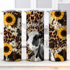 Sunflower Leopard Cowprint Love Cows Holstein Cattle Farm Personalized Tumbler LPL12JUL23TP4