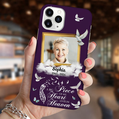 Personalized Memorial Custom Photo Frame, Your Wings Were Ready But My Heart Was Not Phone Case LPL20APR24TP1