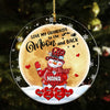 Christmas Happy Snowman Grandma Nana Mimi Heart Kids, Love Grandkids To The Moon & Back Personalized Ornament LPL30AUG23TP2