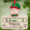 Cute Christmas Doll Kid On The Nice List Personalized Money Holder Ornament NVL18OCT23TP1 Money Holder Ornament HumanCustom - Unique Personalized Gifts Made Just for You