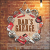 Welcome To Dad's Garage - Gift For Dad, Grandpa - Personalized Cute Metal Sign HLD05MAY23XT1 Cut Metal Sign Humancustom - Unique Personalized Gifts