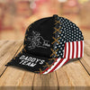 Daddy's Team Fist Bump American Flag Personalized Cap Gift For Father's Day VTX06MAY24TP2