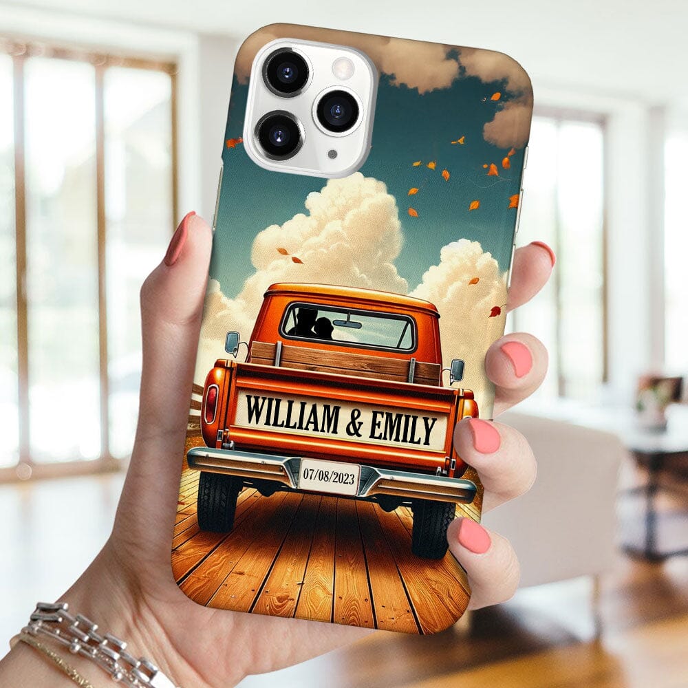 Couple Truck Gift For Him For Her Personalized Phone Case NVL26DEC23TP2 Silicone Phone Case HumanCustom - Unique Personalized Gifts Made Just for You 