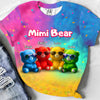 Mama Bear Vibrant Color Personalized 3D T-shirt VTX01APR24TP2