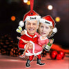 Funny Christmas Couple Custom Photo Acrylic Ornament VTX13OCT23TP1 Acrylic Ornament HumanCustom New