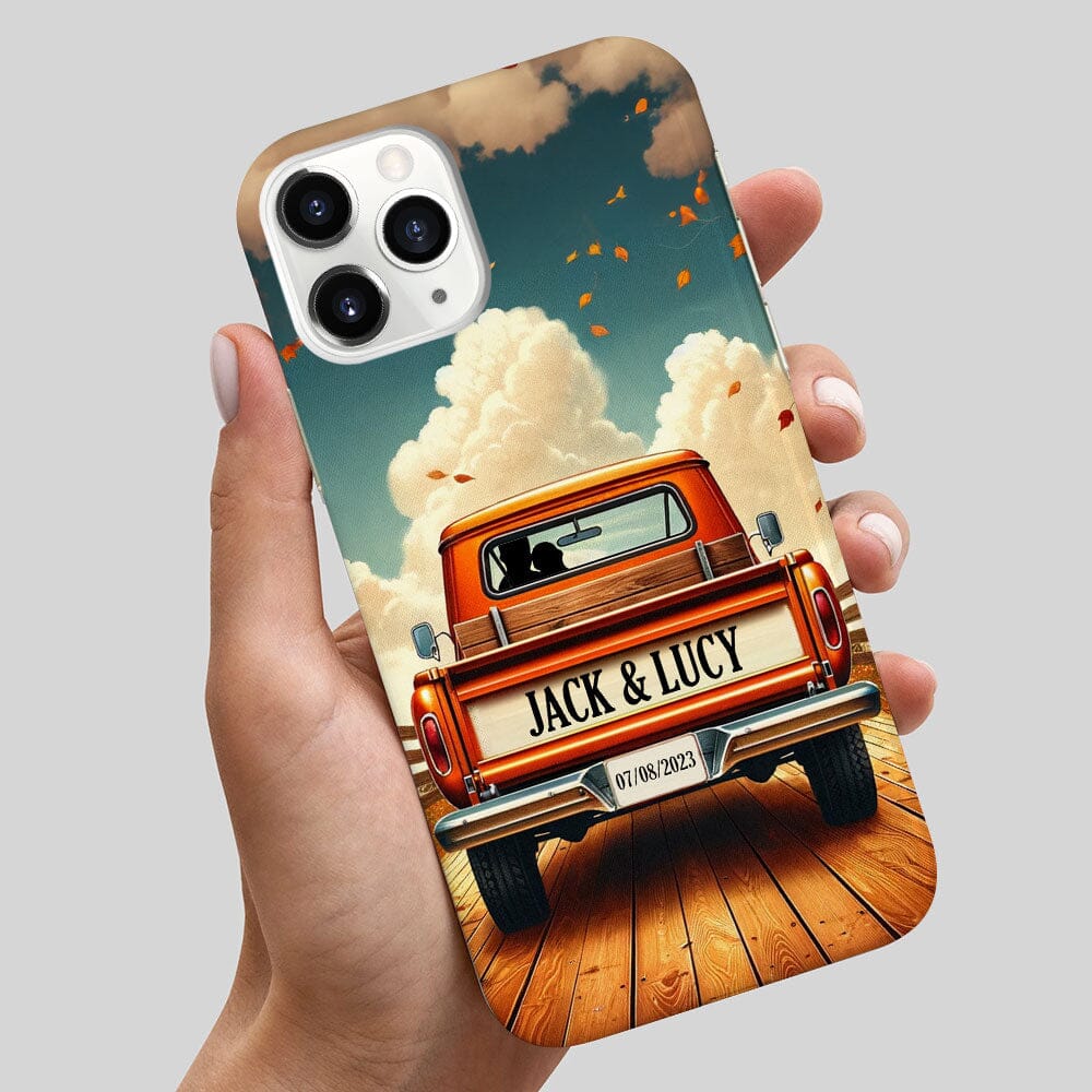 Couple Truck Gift For Him For Her Personalized Phone Case NVL26DEC23TP2 Silicone Phone Case HumanCustom - Unique Personalized Gifts Made Just for You 