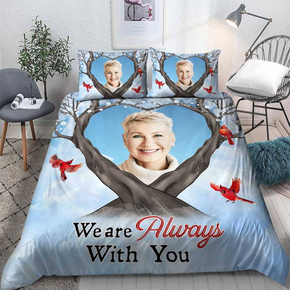 Memorial I'm Always With You Cardinal Bird Personalized Bedding Set NVL07DEC23TP1 Quilt Bedding Set HumanCustom - Unique Personalized Gifts Made Just for You 