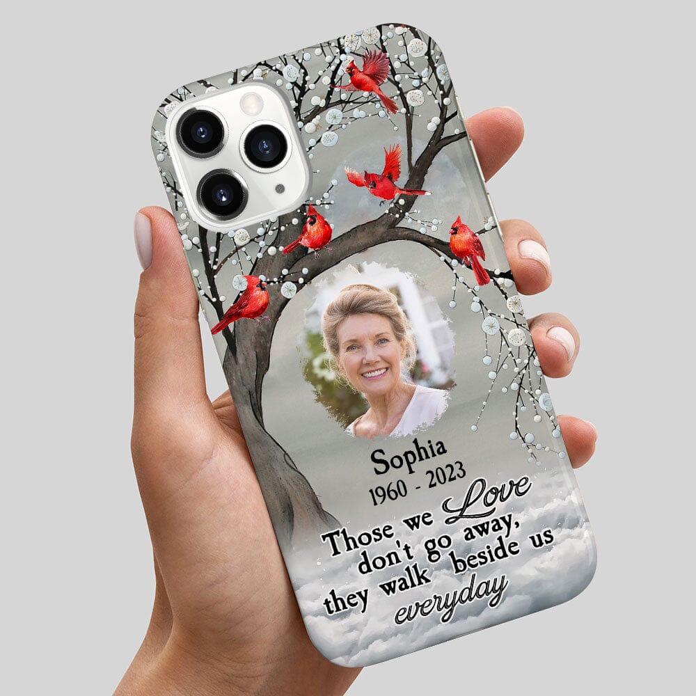 Memorial Cardinal Upload Photo, I'm Always With You Personalized Phone Case LPL21OCT23TP4 Silicone Phone Case HumanCustom - Unique Personalized Gifts Made Just for You 