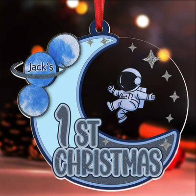 Personalized Astronaut First Christmas Ornament For Christmas - NTD11OCT23TP1 Acrylic Ornament HumanCustom New