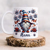 4th July Patriotric Gnome Grandma Auntie Mom Firecracker Kids, Happy Indepedence Day Personalized Mug LPL07JUN24TP1