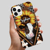 Love Cow Breeds Holstein Highland Cattle Farm, Sunflower Leopard Cowprint Pattern Personalized Phone Case LPL11JUL23TP4