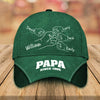 Hand Punch Line Sketch Dad Since - Personalized Classic Cap NVL03MAY24TP1