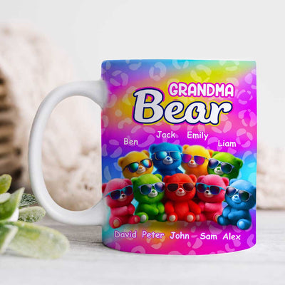 Mama Bear Vibrant Color Personalized Mug VTX02APR24TP1