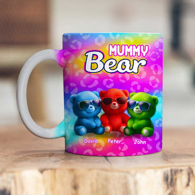 Mama Bear Vibrant Color Personalized Mug VTX02APR24TP1