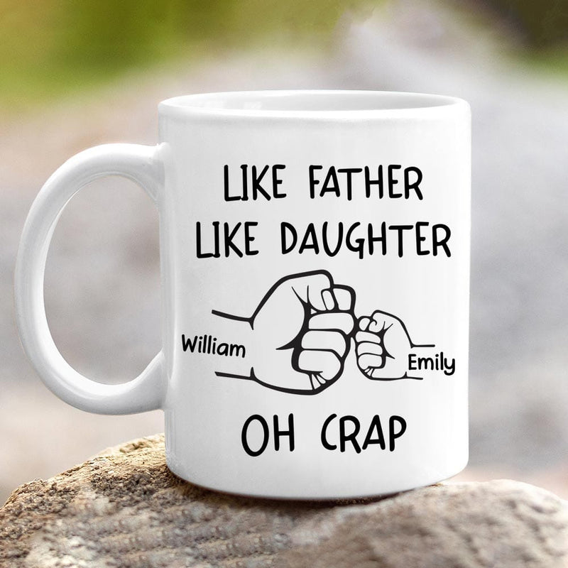 Dad Hand Bumps Custom Kids' Names - Personalized Mug – Macorner