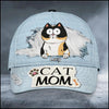 Personalized Cat Mom Denim Pattern Classic Caps 3D Printing HTN15JUN23XT1