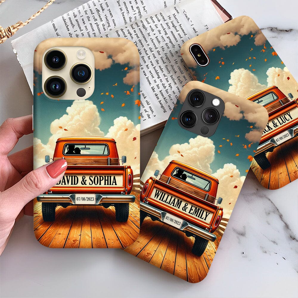 Couple Truck Gift For Him For Her Personalized Phone Case NVL26DEC23TP2 Silicone Phone Case HumanCustom - Unique Personalized Gifts Made Just for You 