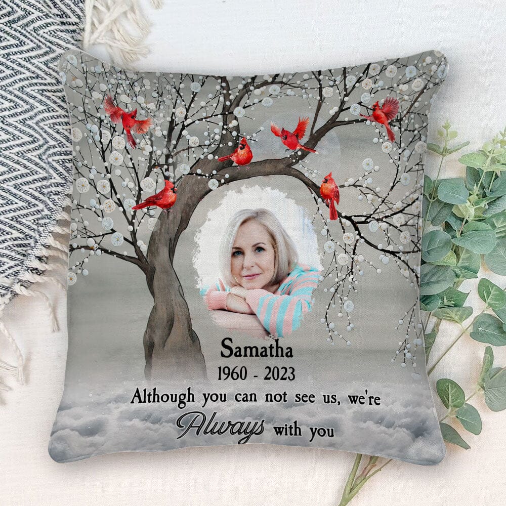 Memorial Cardinal Upload Photo, I'm Always With You Personalized Pillow LPL02NOV23TP3 Pillow HumanCustom - Unique Personalized Gifts Made Just for You 