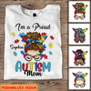 I'm A Proud Autism Mom Personalized T-Shirt & Hoodie NTN21FEB23DZ1 White T-shirt and Hoodie Humancustom - Unique Personalized Gifts Classic Tee White S