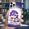Colorful Gnome Grandma Mom Balloon Heart Kids, I Love Being Nana Personalized Phone Case NVL18MAY23XT1 Silicone Phone Case Humancustom - Unique Personalized Gifts