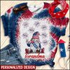 Grandma Gnome Firecracker Grandkids Independence Day Personalized 3D T-Shirt NTN16MAY23XT2 3D T-shirt Humancustom - Unique Personalized Gifts S