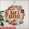 Welcome To Dad's Garage - Gift For Dad, Grandpa - Personalized Cute Metal Sign HLD05MAY23XT1 Cut Metal Sign Humancustom - Unique Personalized Gifts 30 x 30 cm