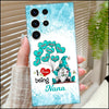 Colorful Gnome Grandma Mom Balloon Heart Kids, I Love Being Nana Personalized Phone Case NVL18MAY23XT1 Silicone Phone Case Humancustom - Unique Personalized Gifts