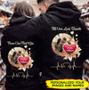 From Our First Kiss Till Our Last Breath Heart Couple Custom Photo Hoodie Black Hoodie Dreamship S Black