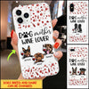 Customized Name Dog Mother Wine Lover Phone case PM01JUL21CT3 Phonecase FUEL Iphone iPhone 12