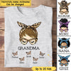 Messy Bun Grandma Mom Nana Leopard Butterfly Kids Shirt NVL30DEC22CT1 White T-shirt and Hoodie Humancustom - Unique Personalized Gifts Classic Tee White S