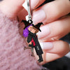 Halloween Couple Kissing and Hugging Personalized Keychain NVL17JUL23NY4