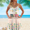 Custom Grandma Summer Holiday Shirt, Nickname And Kids Summer Trend Summer Dress NVL20APR24NY1
