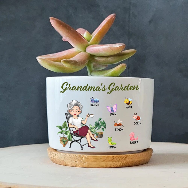 Mom Gifts “Best Mom Ever” (Small Plant/Flower Pots, Ceramic Pots