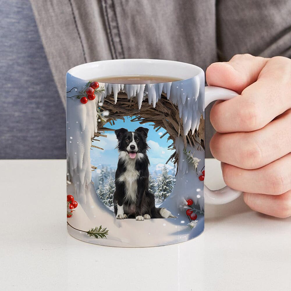 Custom Pet Photo 3D Winter Snowy - Personalized Mug - NTD09NOV11NY1 White Mug Edge HumanCustom - Unique Personalized Gifts Made Just for You 