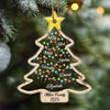 Sparkling Christmas Family Tree 2023 Noel Light Custom Member Name Personalized Ornament LPL18NOV23NY1