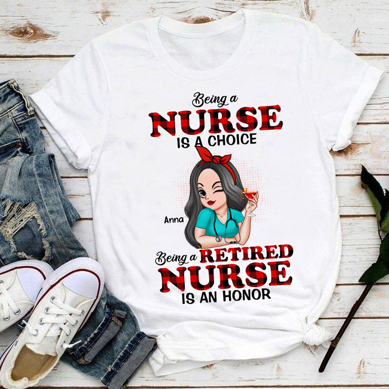 An Honor Retired Nurse Personalized T-shirt