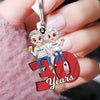 Personalized Anniversary Couple Annoying Each Other And Still Going Strong Keychain NVL15JUL23NY4