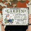 Personalized Gardener Into The Garden I Go To Lose My Mind Find My Soul Plant Lover Metal Sign HLD14APR23NY1 Metal Sign Humancustom - Unique Personalized Gifts